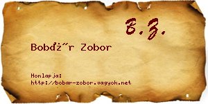 Bobár Zobor névjegykártya